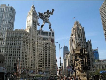Transformers 3 filming Chicago