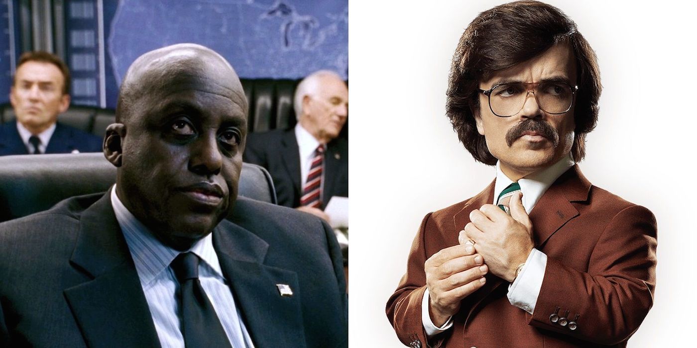 Boliver Trask, Bill Duke and Peter Dinklage side by side