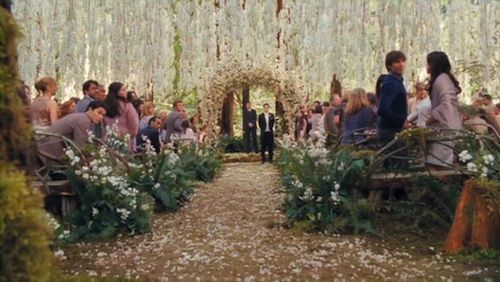 Bella and Edward's wedding in 'The Twilight Saga: Breaking Dawn Part 1'