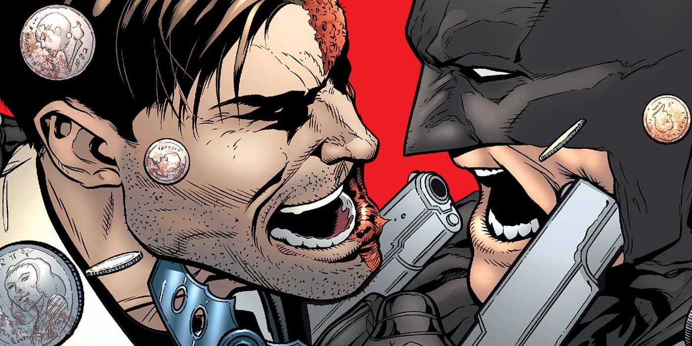 Two Face and Batman Fight
