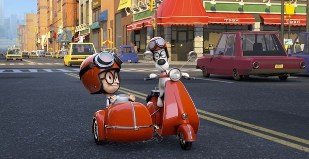Ty Burell and Max Charles in 'Mr. Peabody &amp; Sherman' (2014)