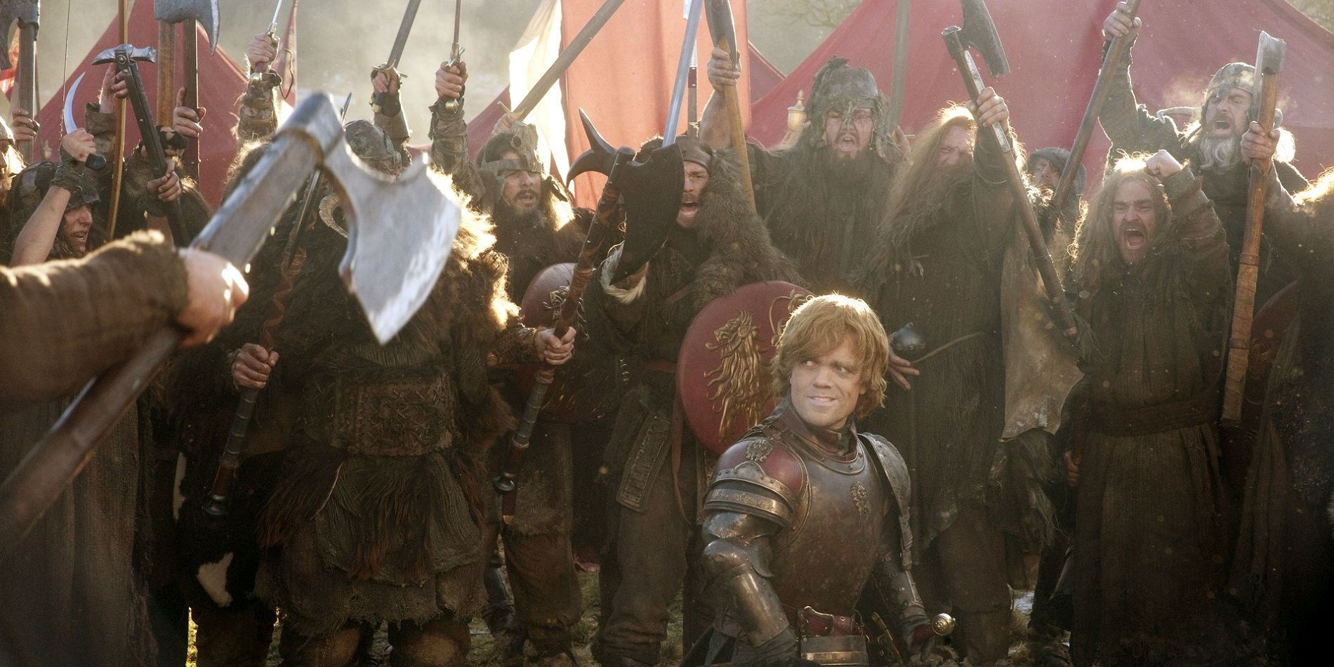Tyrion Lannister in the Battle of The Green Fork on Game of Thrones