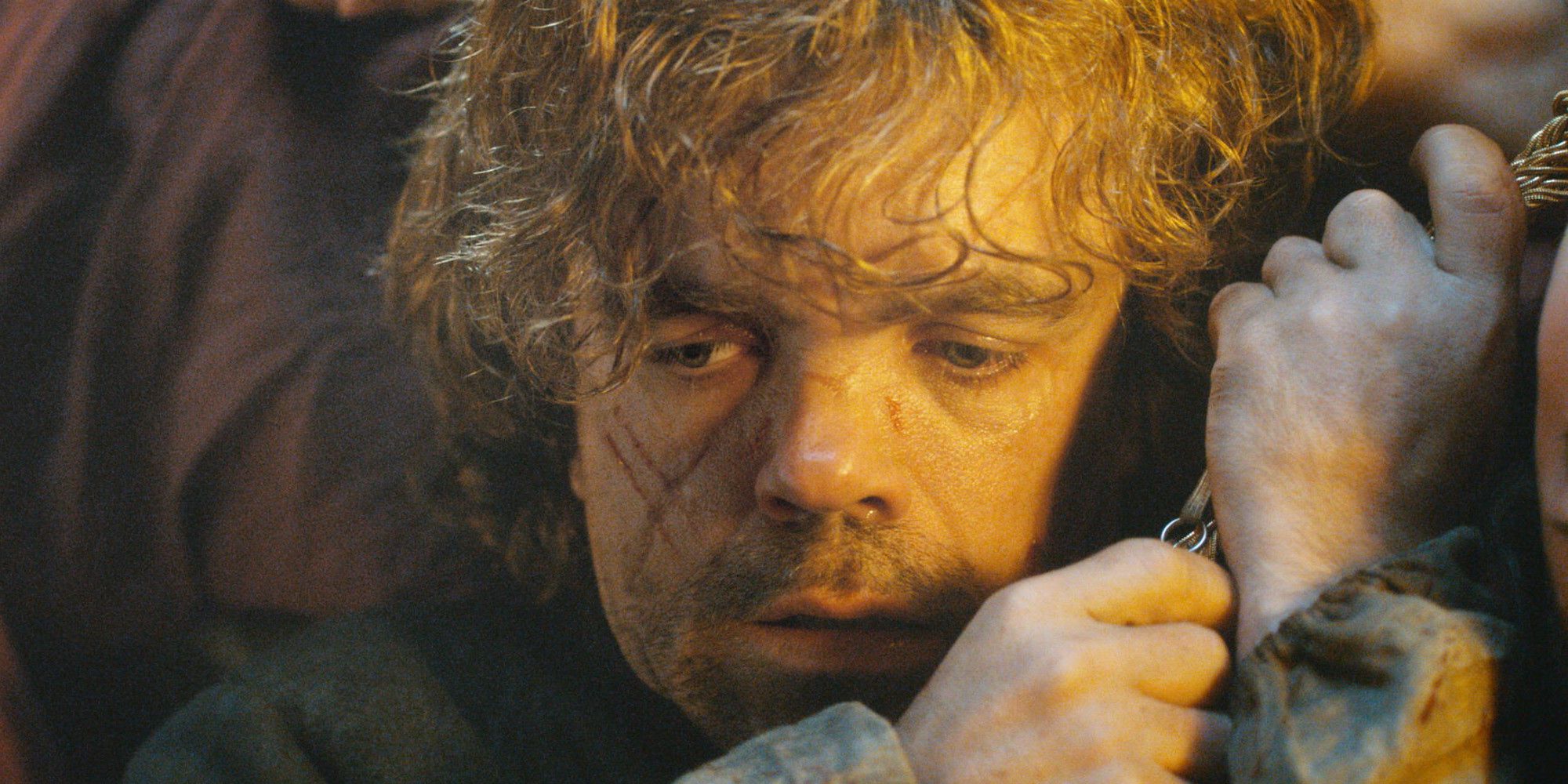 Tyrion Strangles Shae after finding her sleeping with Tywin in Game of Thrones
