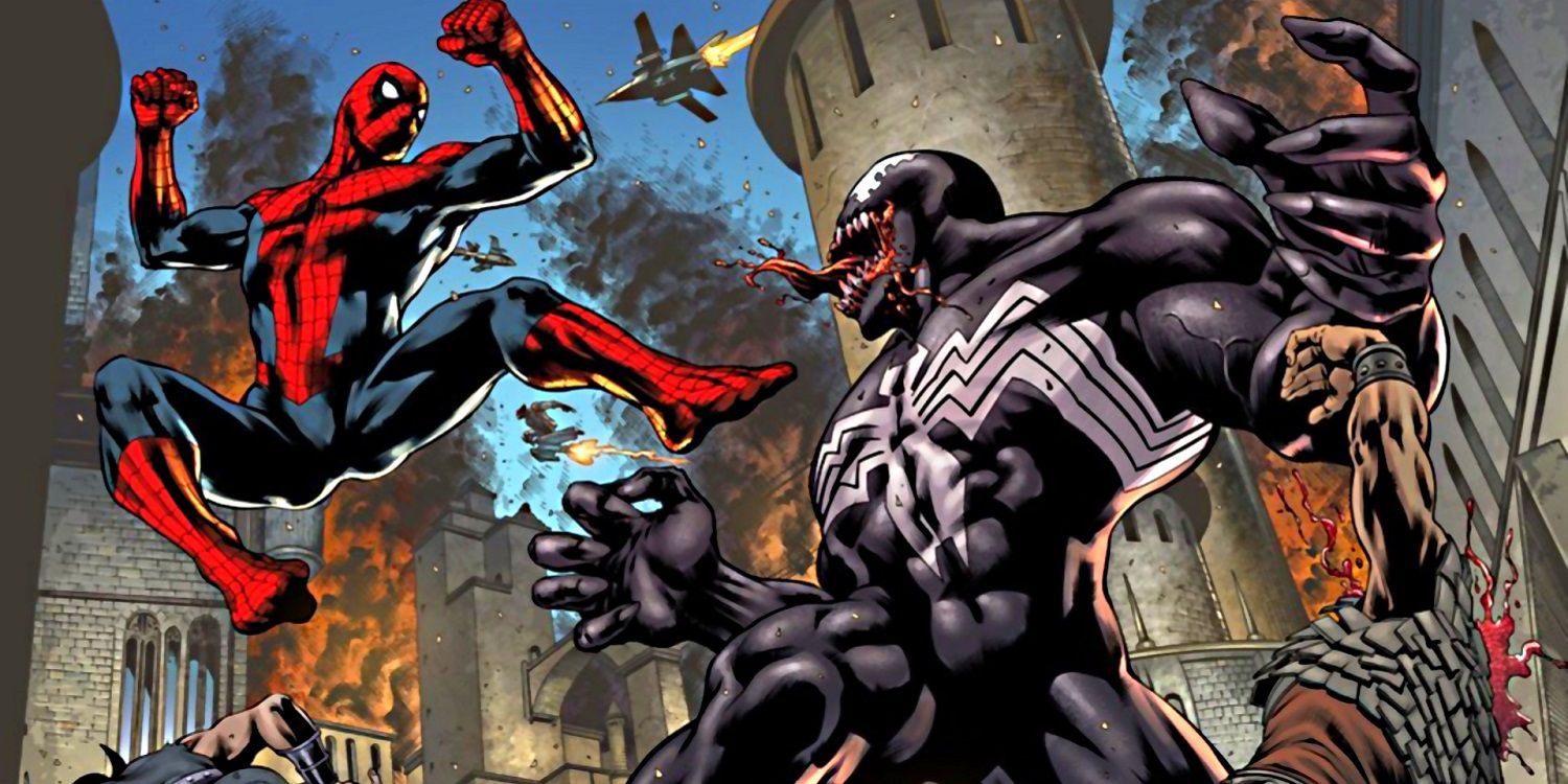 Venom battles Spider-Man