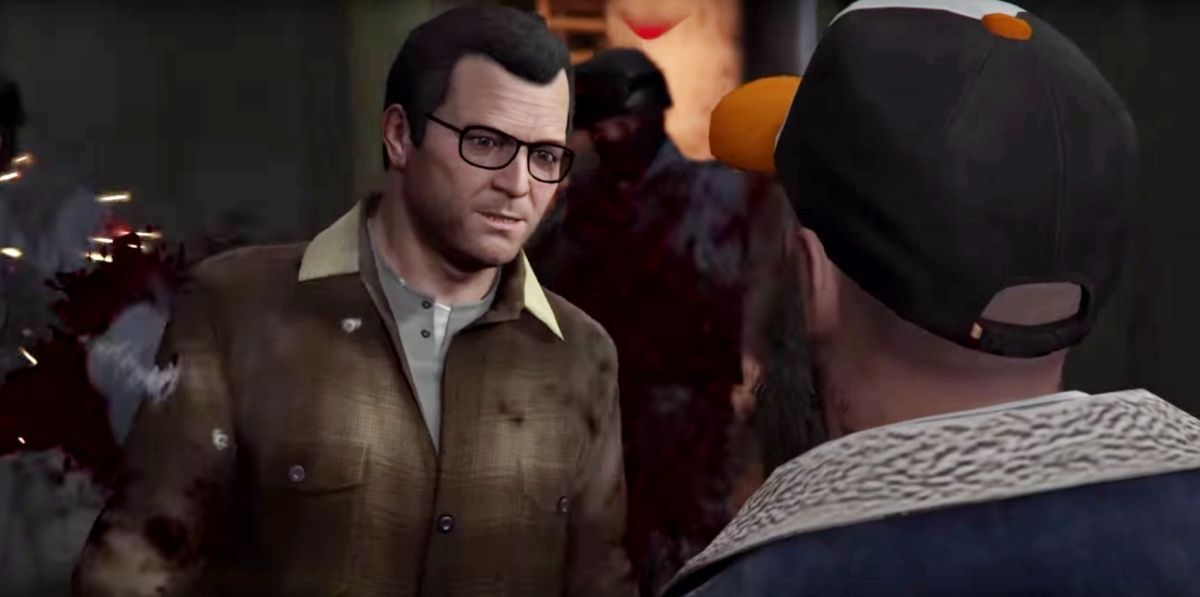 Video Game Glitches Grand Theft Auto 5 Cutscene