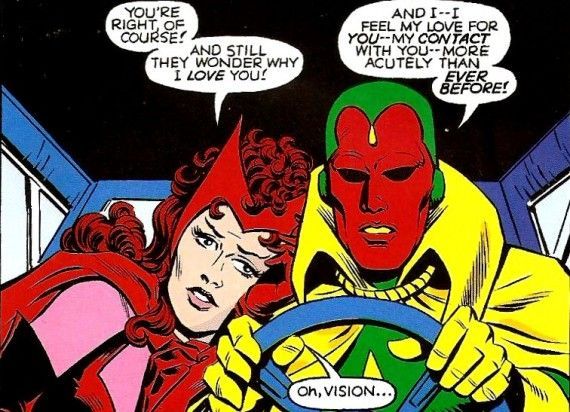 Vision Scarlet Witch Love Marvel Comics