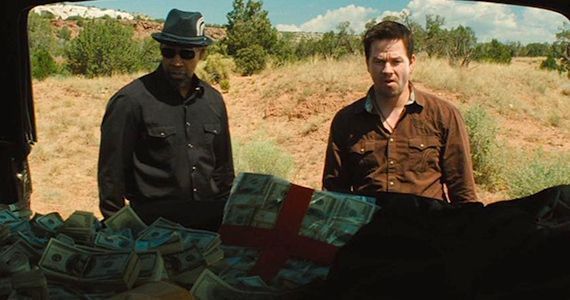 Wahlberg and Washington and a Whole Lot of Cash in 2 Guns