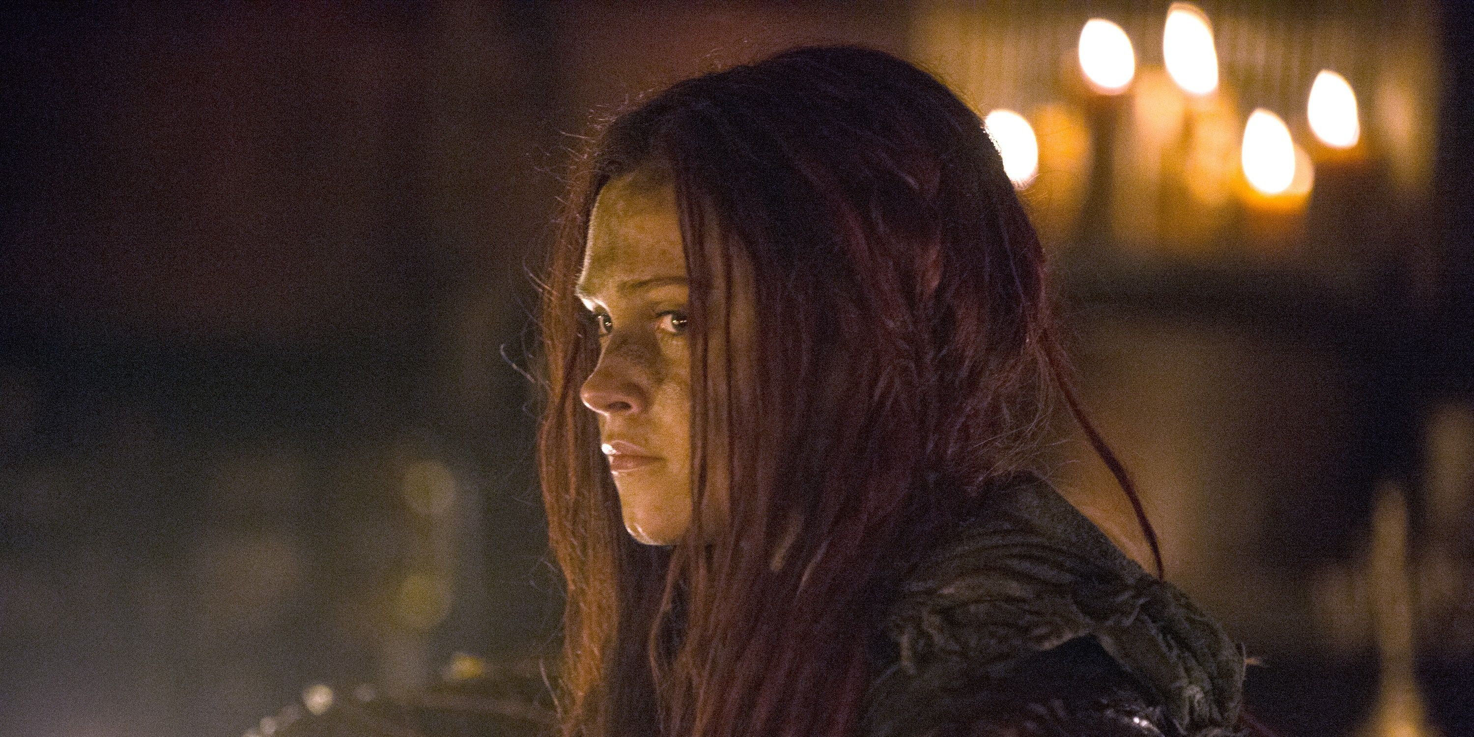 Clarke as Wanheda in The 100 Season 3