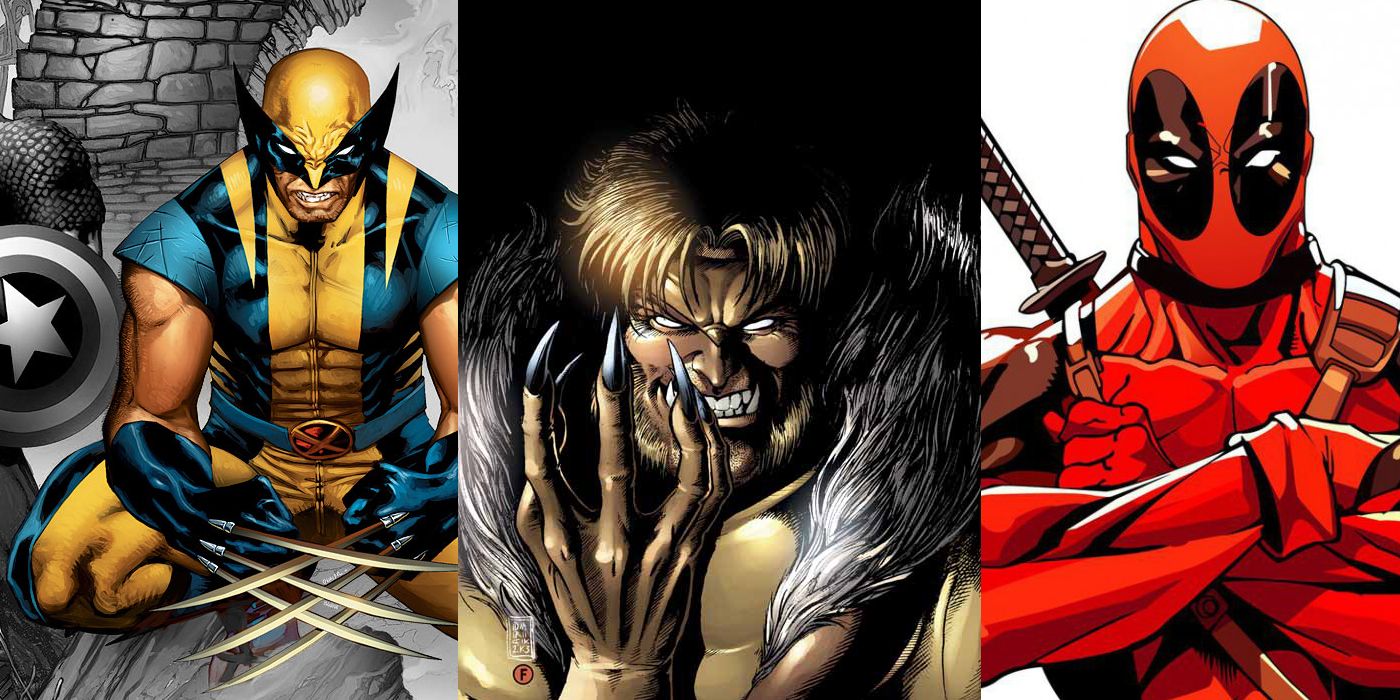 Weapon X program: Wolverine Logan Sabretooth Deadpool Wade Wilson from X-Men Marvel Comics