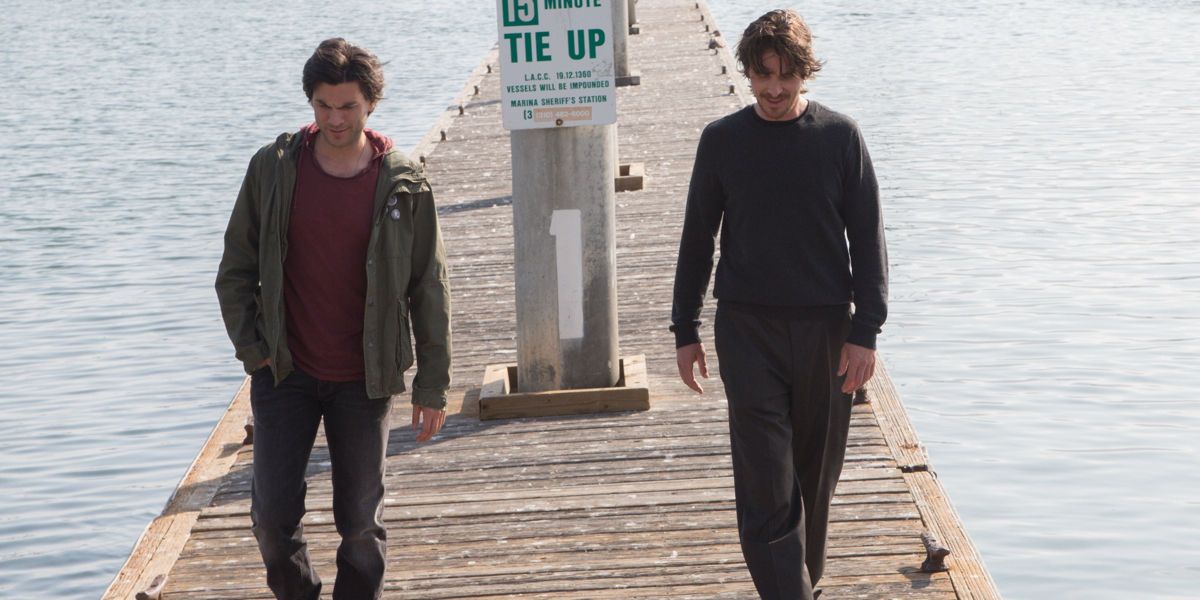 Wes Bentley and Christian Bale in Knight of Cups