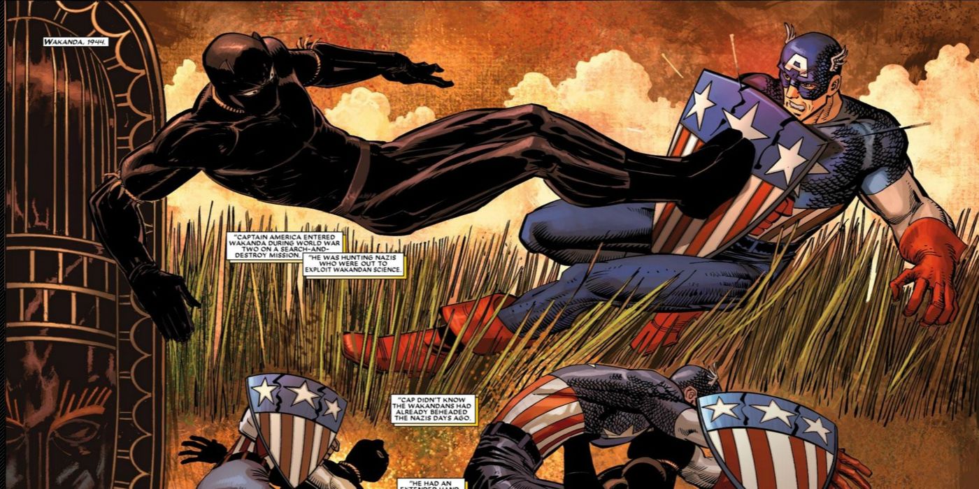 Quem é o Pantera Negra?  com Pantera Negra lutando contra o Capitão América