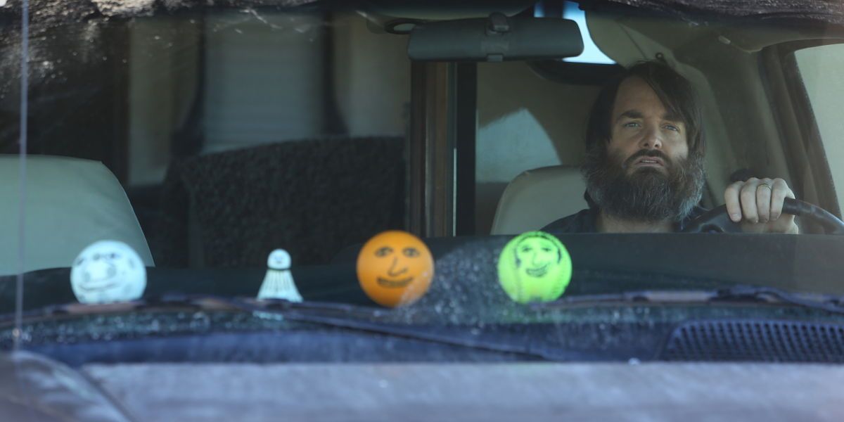 Will Forte as Phil Miller driving in The Last Man on Earth season 2 premiere