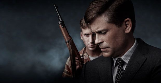 Will Rothhaar and Rob Lowe in Killing Kennedy