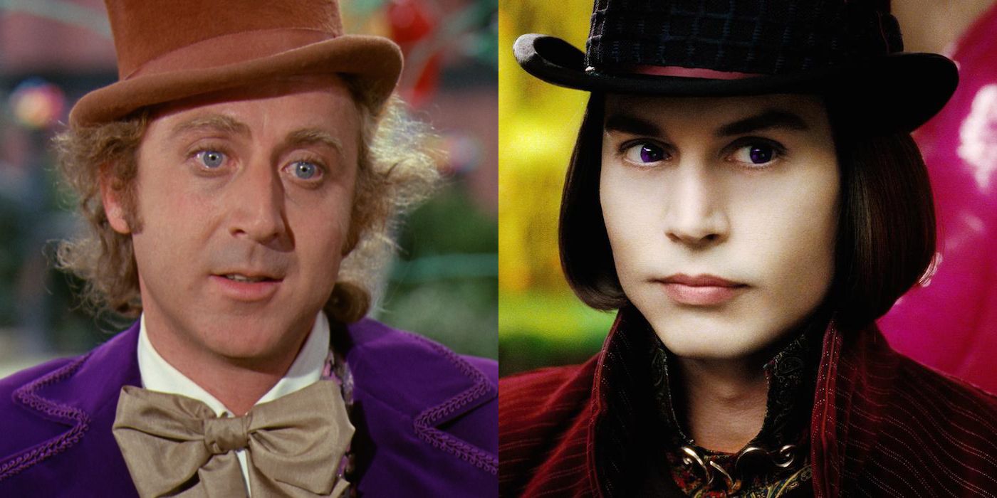 Gene Wilder &amp; Johnny Depp as Willy Wonka