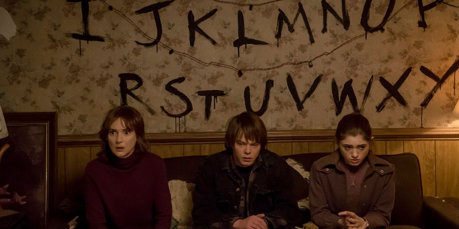 Winona Ryder, Charlie Heaton, and Natalia Dyer in Netflix's Stranger Things