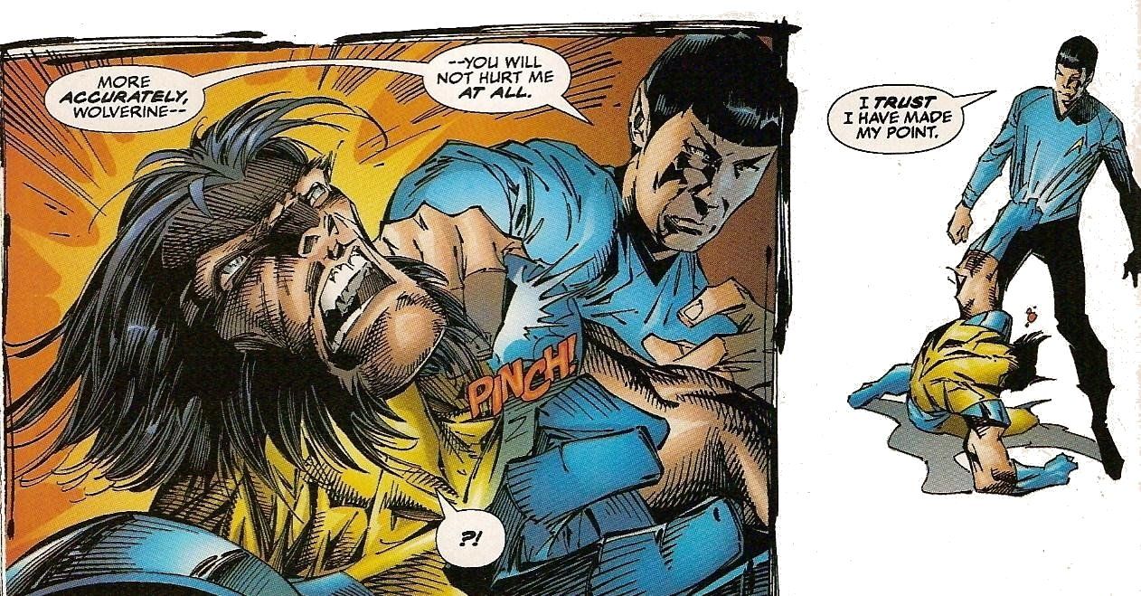 Wolverine Fights Spock