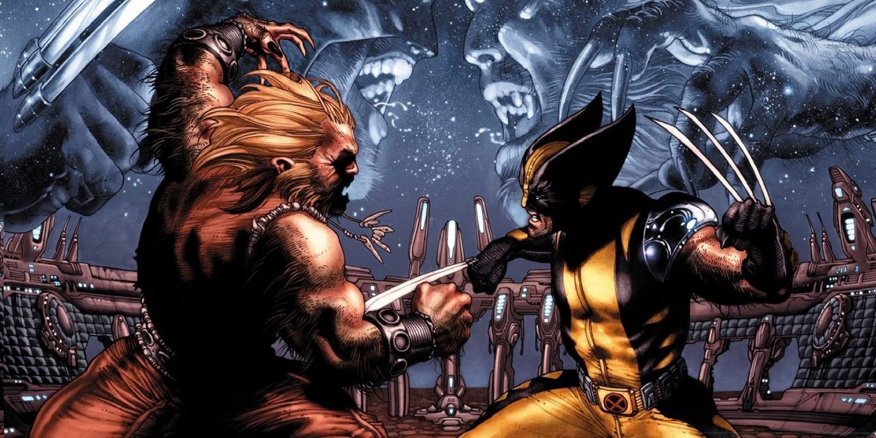 an fighting Victor Creed Wolverine V Sabretooth X-Men