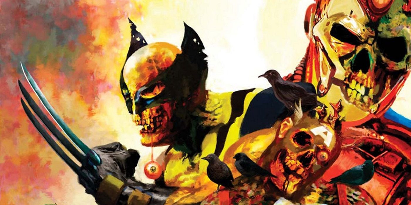 Wolverine, Iron Man, and Captain America in Marvel Zombies