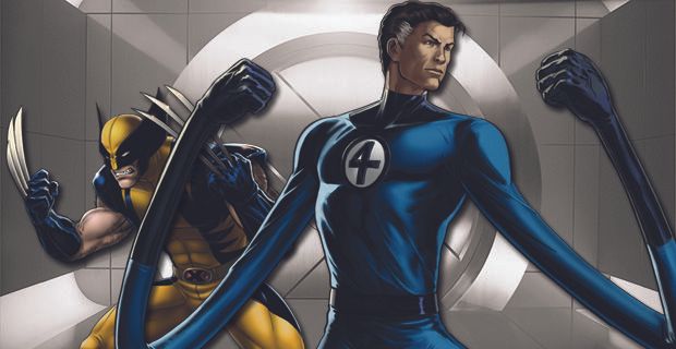 Wolverine (X-Men) and Mr Fantastic (Fantastic Four)