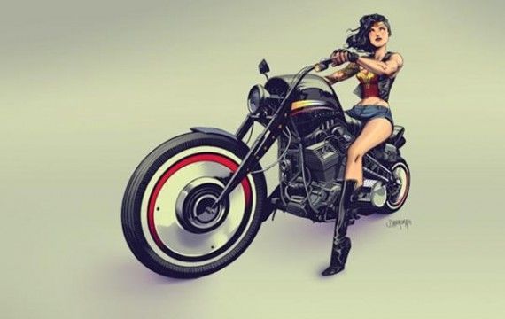 Wonder Woman Biker