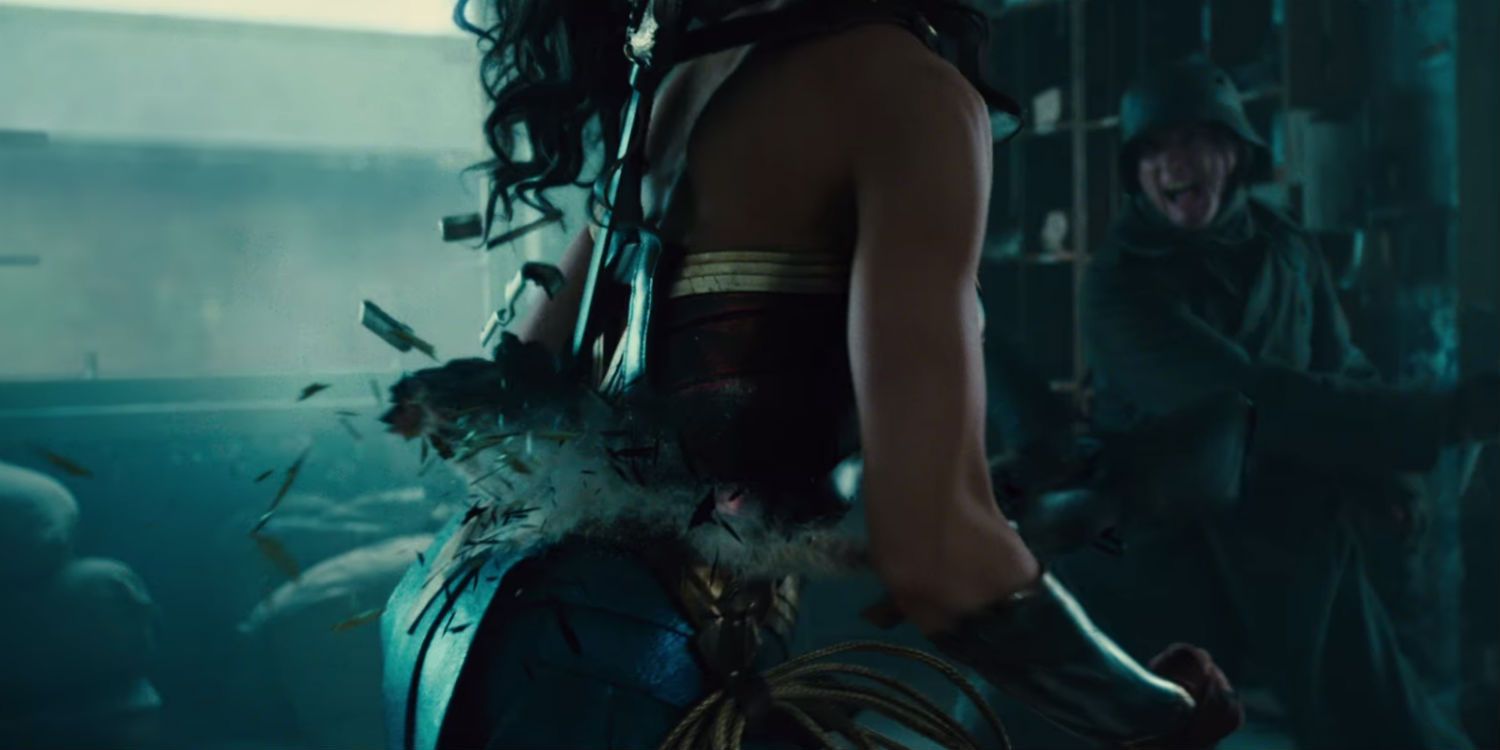 Wonder Woman Comic Con Trailer Breakdown Broken Rifle