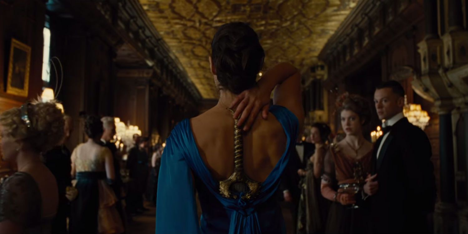 Wonder Woman Comic Con Trailer Breakdown Sword Blue Dress