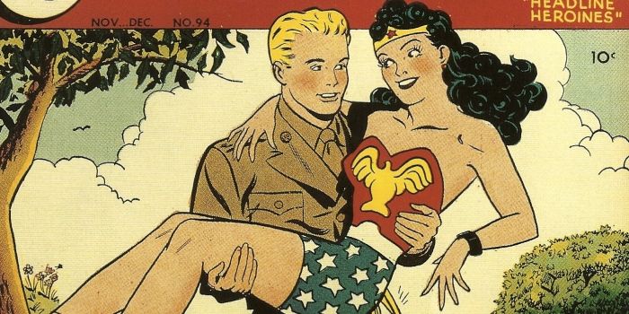 Wonder Woman Steve Trevor Comic Cover
