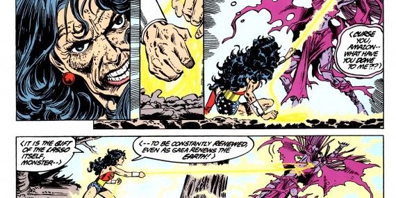 Wonder Woman's ability to heal when touching the Earth