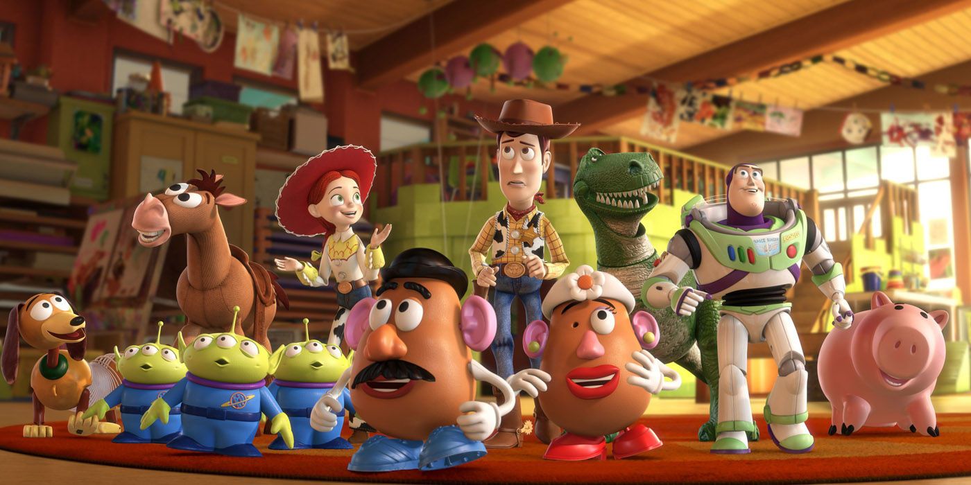 Woody, Buzz and the gang in Pixar's Toy Story 3