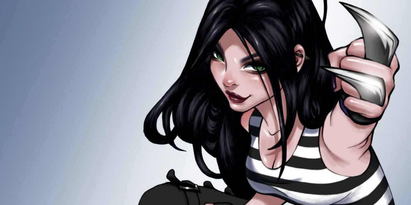 X-23 points her claws in Marvel Comics.