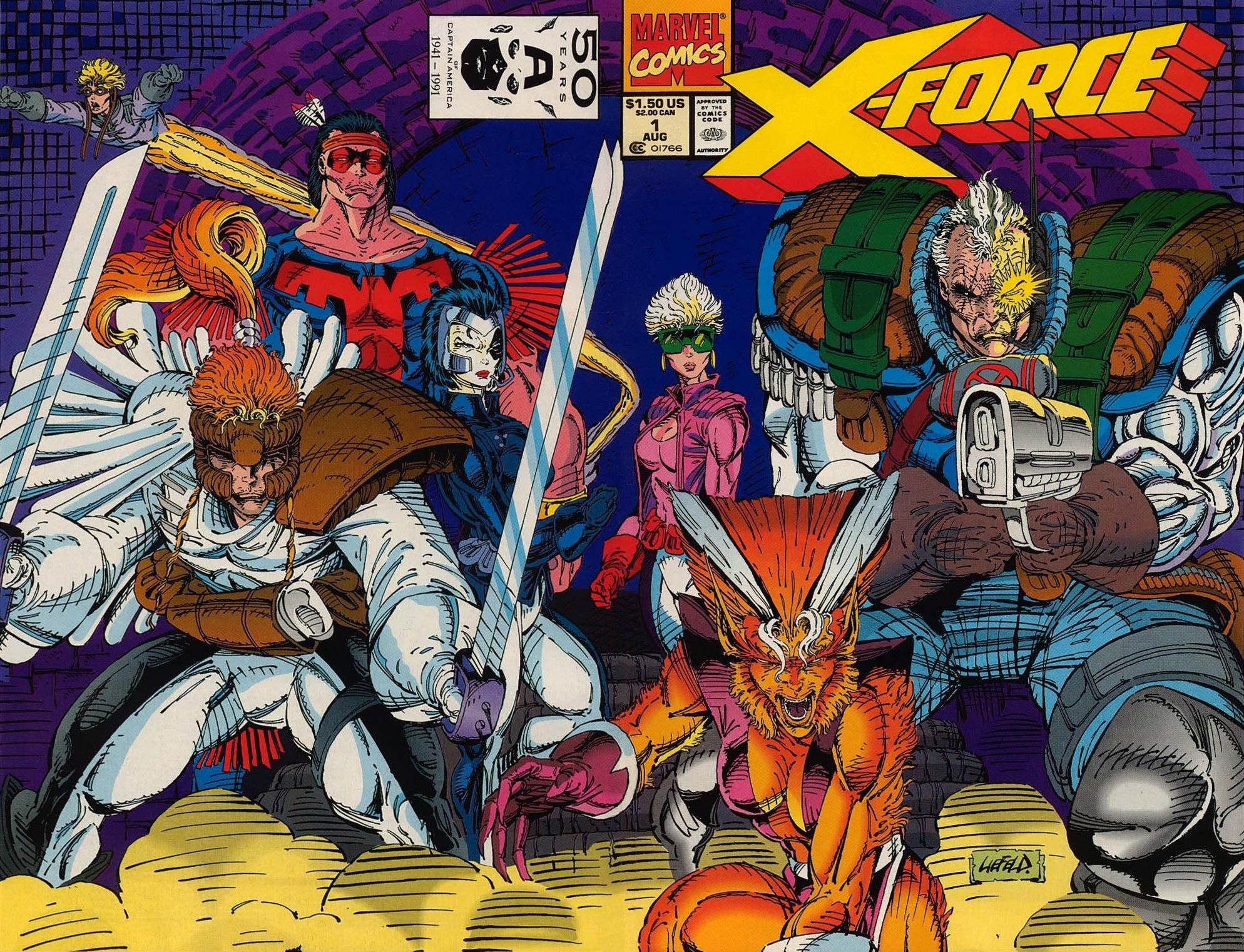 X-Force 1 Marvel Comics Cover (Featuring Cable)