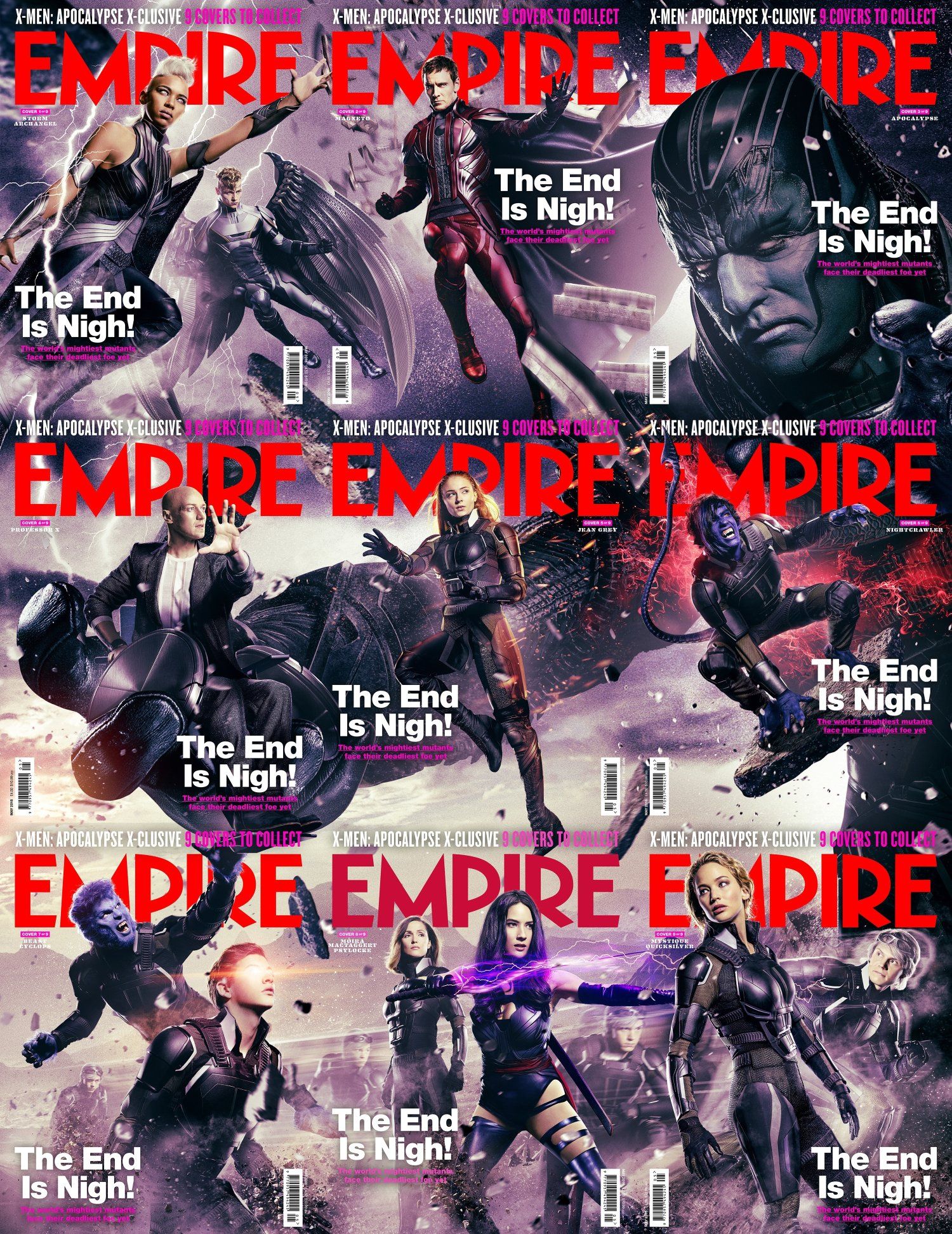 X-Men: Apocalypse Gets New Empire Magazine Covers