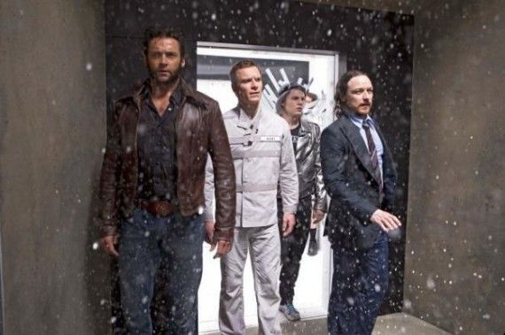 X-Men Days of Future Past - Quicksilver, Magneto, Proffesor Xavier and Wolverine