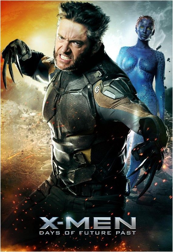X-Men Days of Future Past - Wolverine and Mystique poster