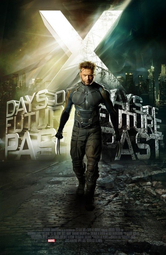 X-Men Days of Future Past - Wolverine title poster
