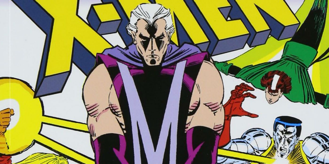 Close up of Magneto on the cover of X-Men 