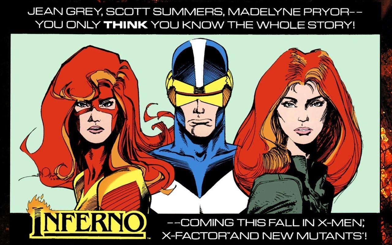 X-Men and X-Factor Inferno - Cyclops, Jean Grey, Madelyne Pryor