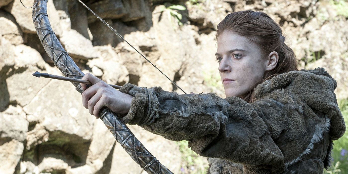Ygritte in the sack of Moles Town in Game of Thrones