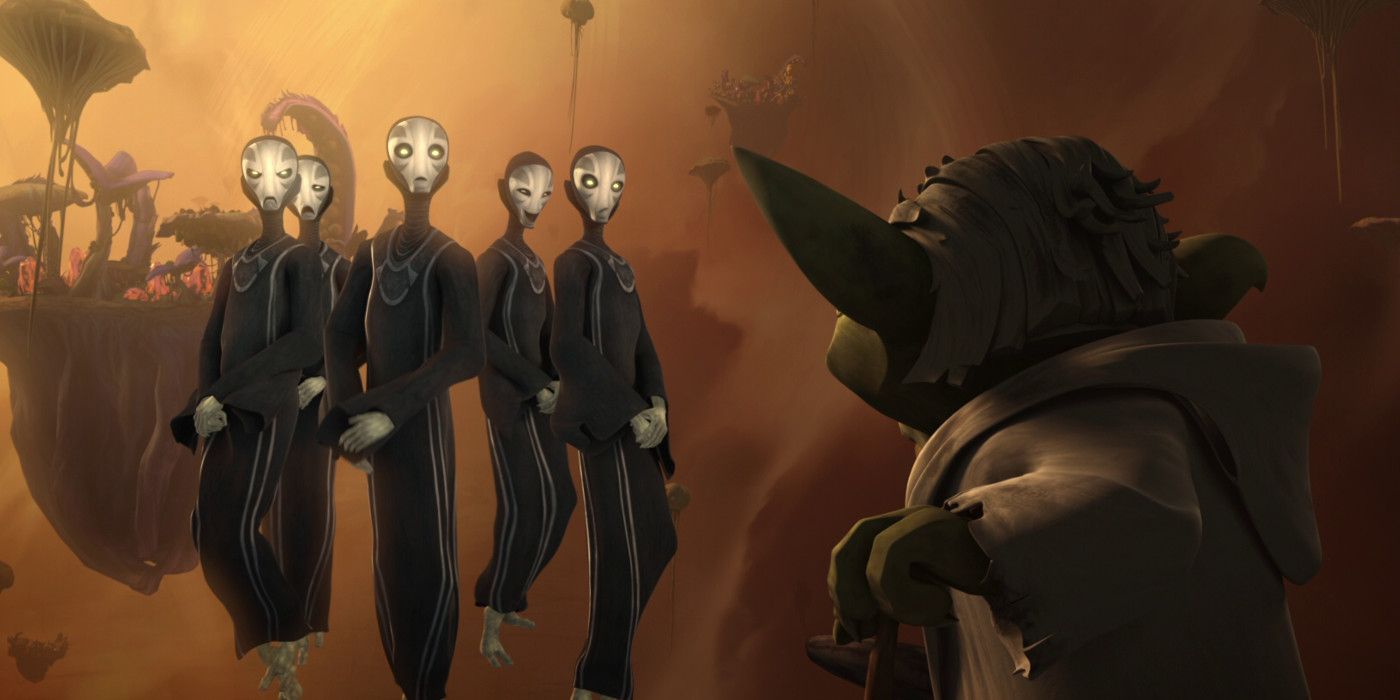 Yoda Meets The Force Priestesses in Star Wars The Clone Wars