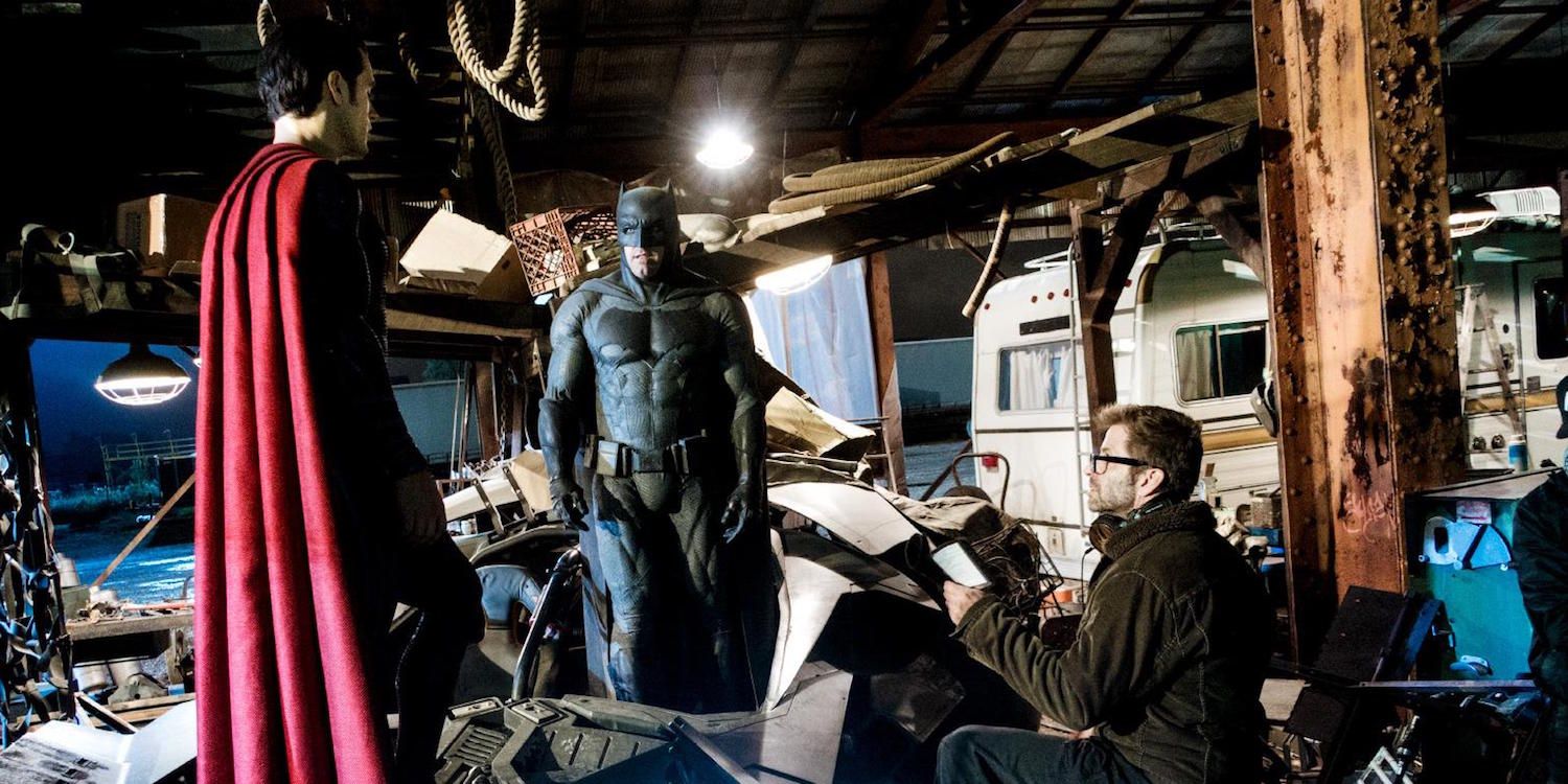 Zack Snyder Directing Batman V Superman on Set