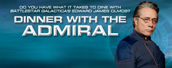 Win dinner with Admiral Adama