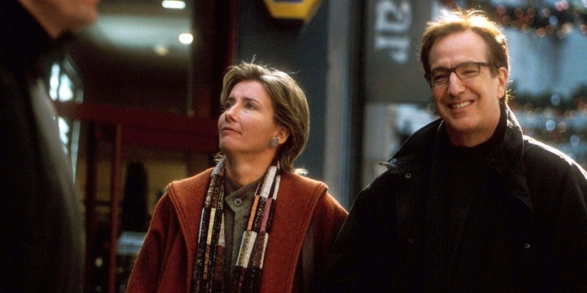 Alan Rickman and Emma Thomson in Love Actually