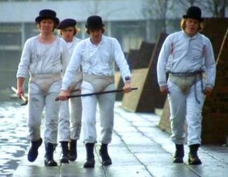 Alex DeLarge and his Droogs from A Clockwork Orange