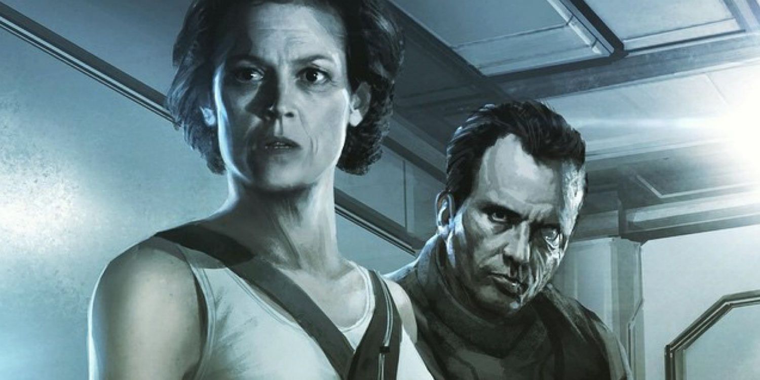 Neill Blomkamp Alien 5 artwork - Ripley and Hicks