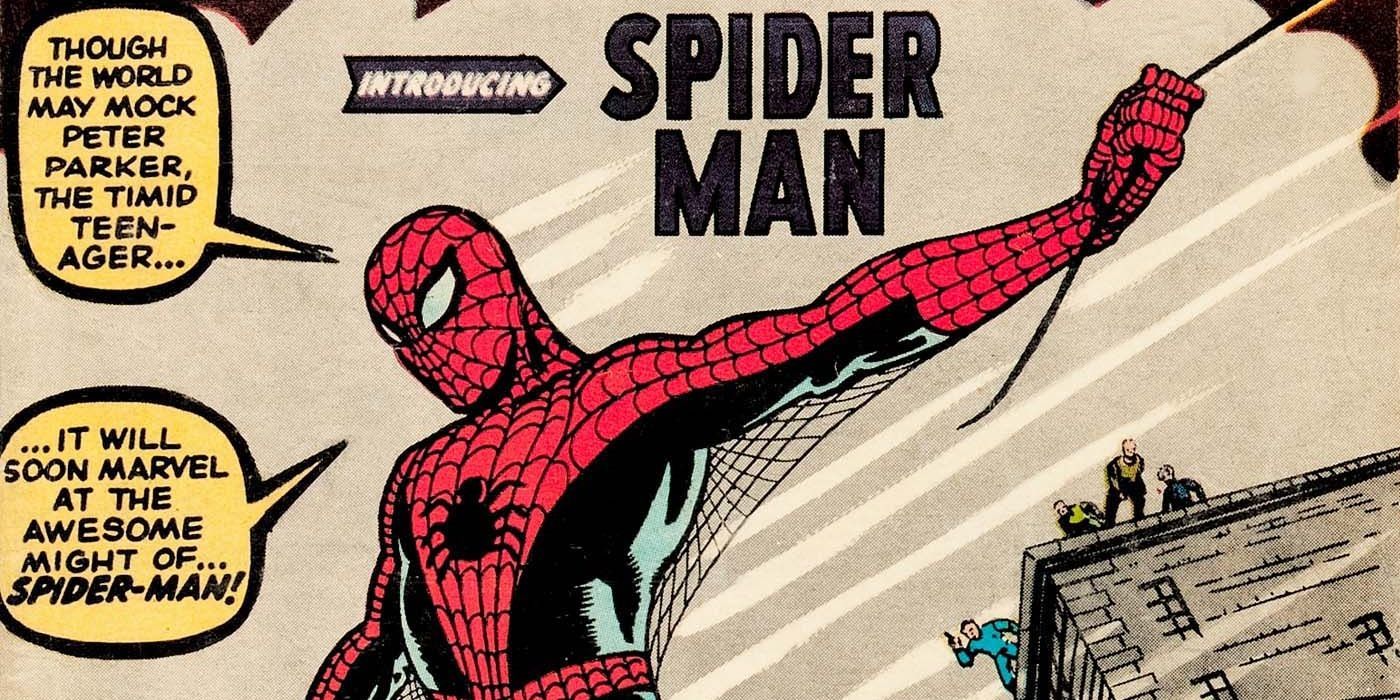 Spider-Man appears on the cover of Amazing Fantasy #15.
