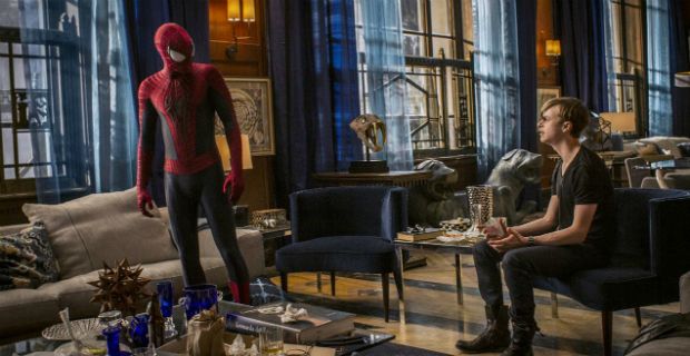 Andrew Garfield and Dane DeHaan in The Amazing Spider-Man 2