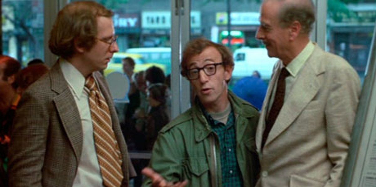 Woody Allen and Marshall MacLuhan in Annie Hall