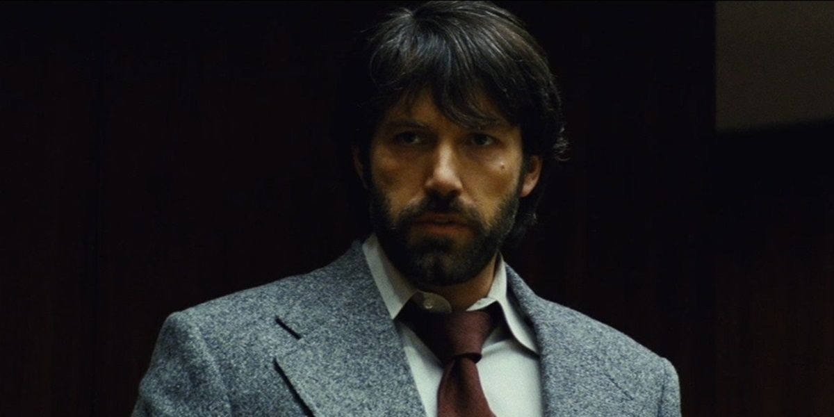 Ben Affleck looking at something behind the camera in Argo (2012)