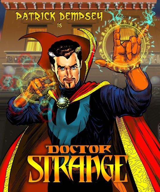Artist Arne Starr Draws Patrick Dempsey as the Sorcerer Supreme Doctor Strange