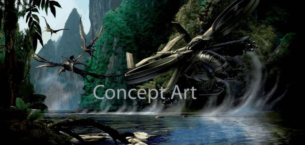 Avatar Official Concept Art Alien Craft